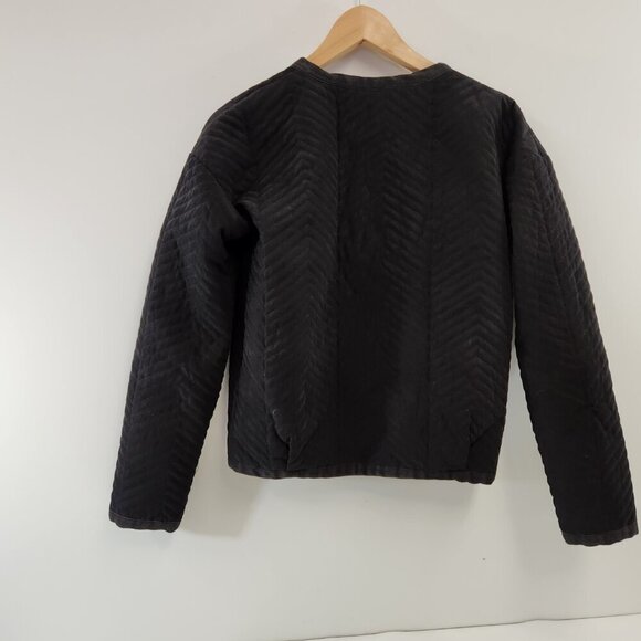 GRL Quilted Hip Length Jacket Size Medium Black - Picture 5 of 9